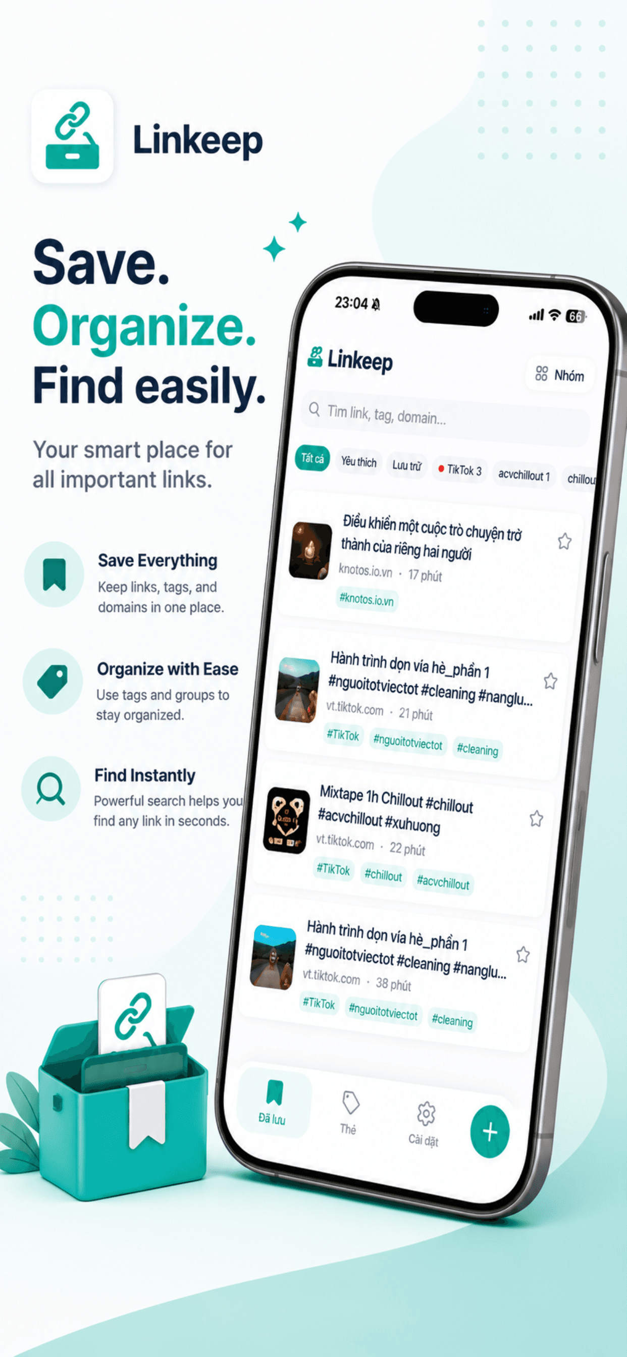 Linkeeper — saved links